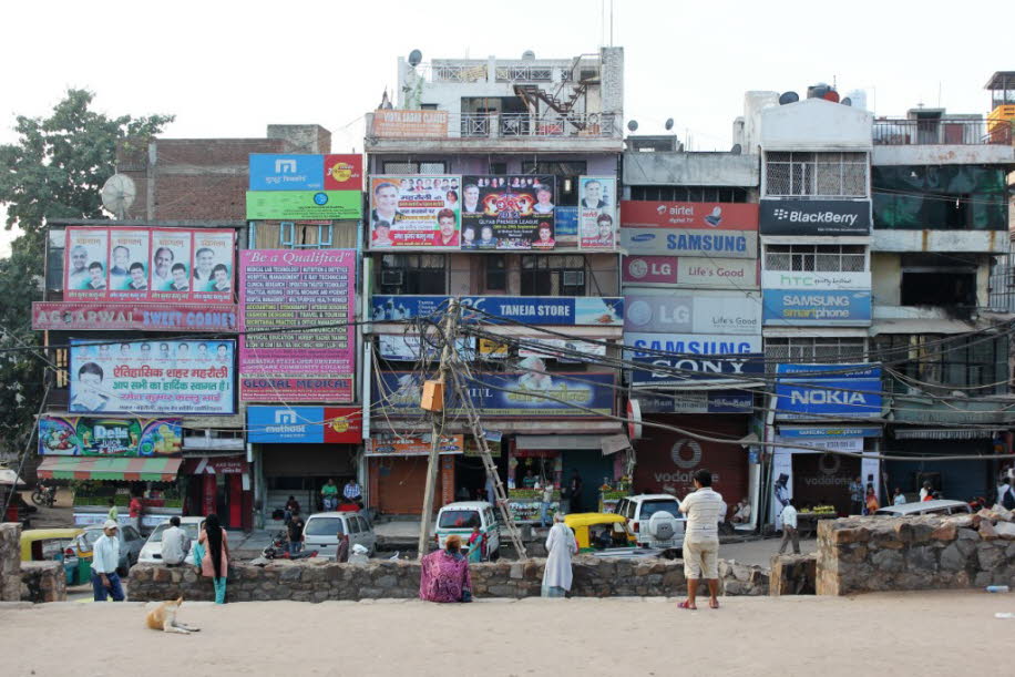 Straßenszene in Dehli