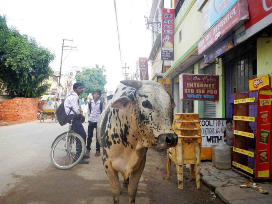 In der Altstadt von Varanasi mittags