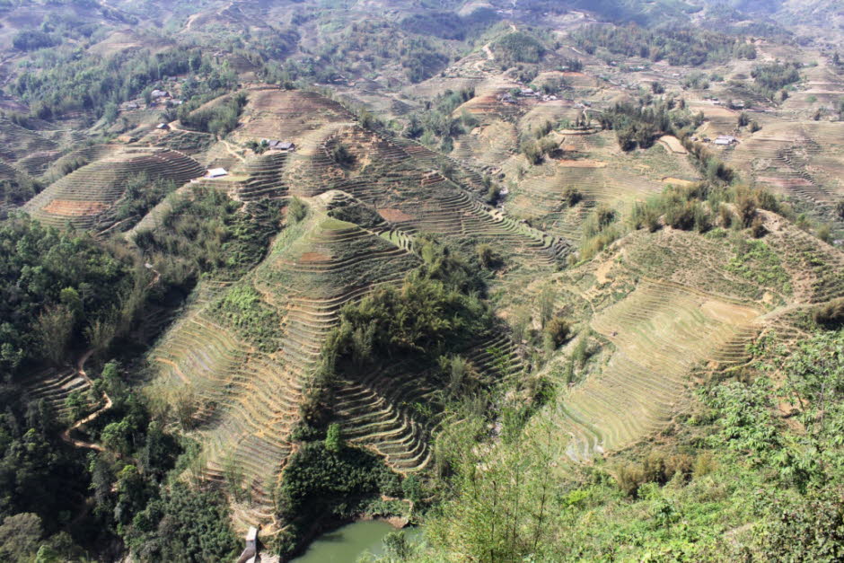 Sa Pa: Die terrassierten Reisfelder gelten als natürliche und künstliche Meisterwerke. Heutzutage die sieben schönsten Terrassen der Welt: Banaue (Philippinen); Yuangyang (Provinz Yunnan, China); Ubud (Indonesien, Indonesien); Annapurna (Neve); Mae Rim (C“