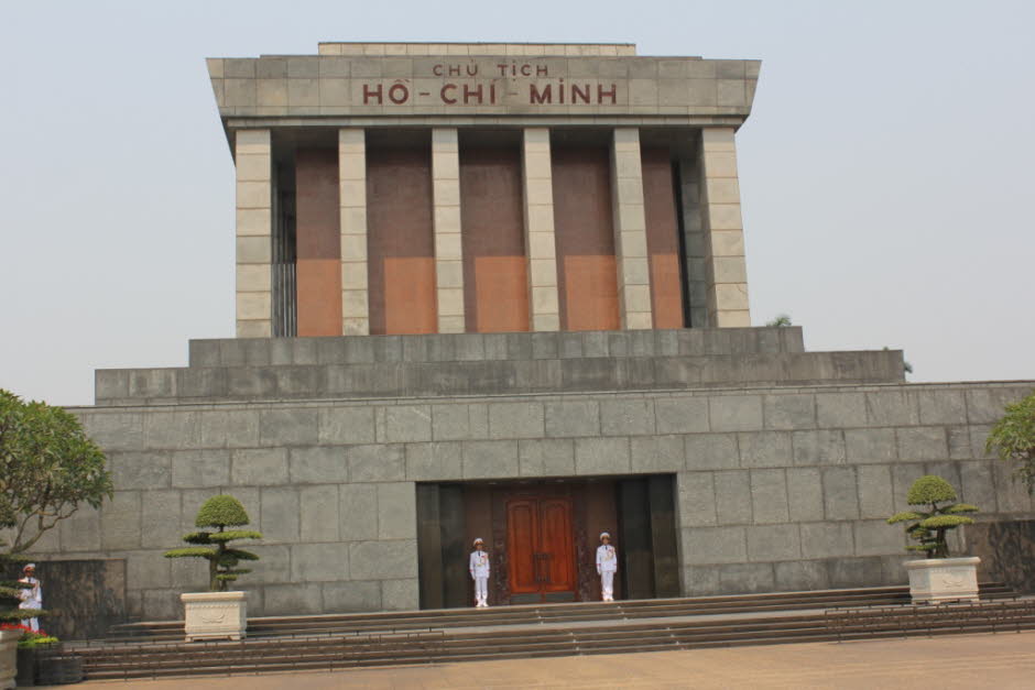 Das Mausoleum des Präsidenten Ho Chi Minh  