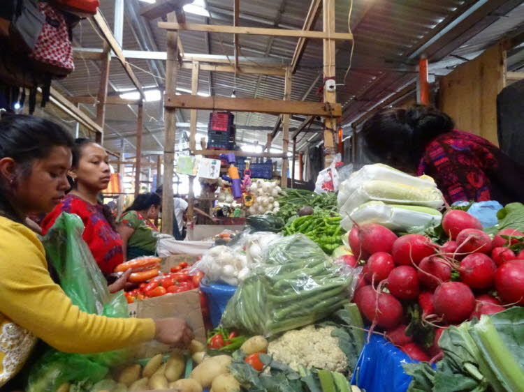 Markt Chichicastenango: Quiché blieb bis zum 19. Jahrhundert unberührt, als große kommerzielle Farmen begannen, die Gegend zu erkunden, um Arbeiter zu rekrutieren. Quiche wurde eine Quelle billiger Arbeitskräfte und die Quiché Maya waren virtuelle Sklavený