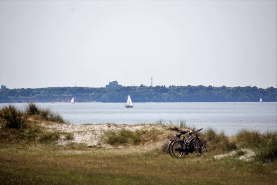 weil man bei Stein an der Ostsee durch eine Dünenlandschaft radeln kann.