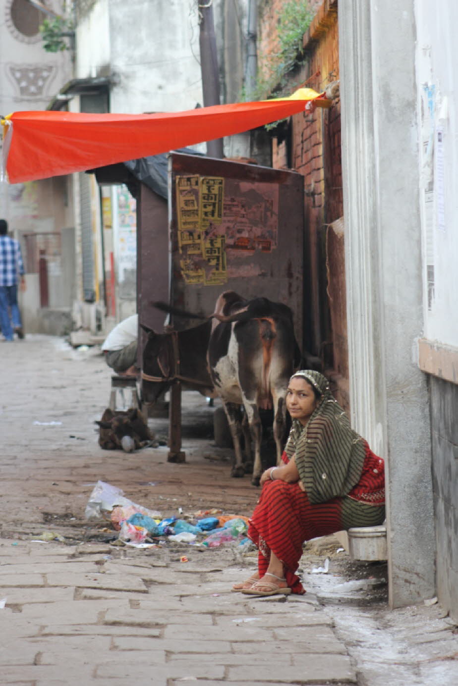 Straße in der Altstadt von Varanasi