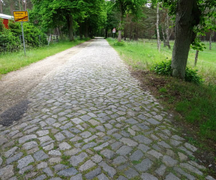 Eine alte Straße bei Ueckermünde