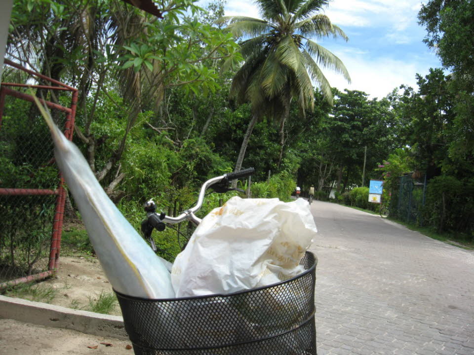 Einkauf auf La Digue