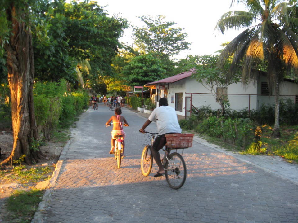 Einkaufsstraße auf La Digue