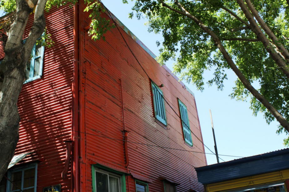 Haus in der Straße Caminito in La Boca in  Buenes Aires 