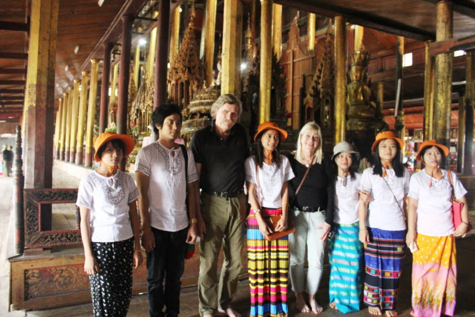 In der Phaung Daw Oo Pagode am Inlesee im April 2017