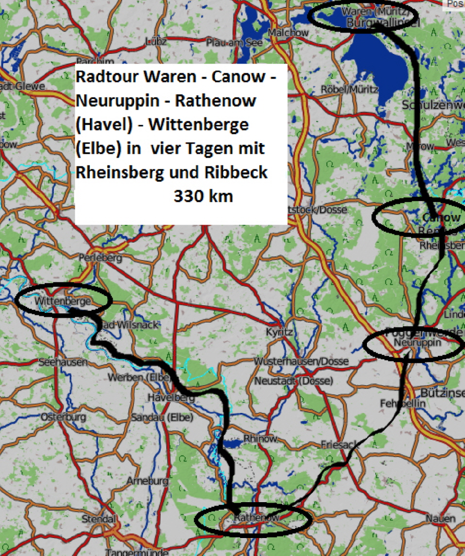 Karte der Tour 