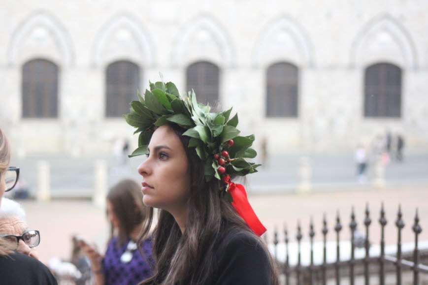 Im Mittelpunkt stehen - Menschen in Siena Italien