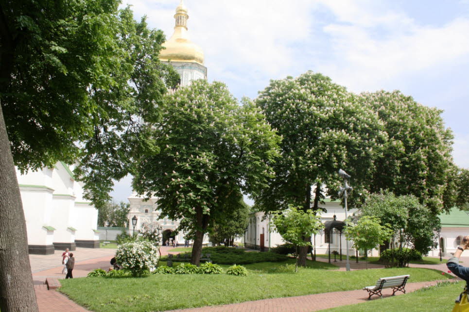 Das Mönchskloster St. Michaelskloster liegt im Kiewer Rajon Schewtschenko. Die Klosteranlage umfasst eine Fläche von zirka 38.000 Quadratmetern und besteht aus der goldenen Torkirche, der Kathedrale auf ihrem Gelände, ehemaligen Wohnbauten, der Trapezkirc