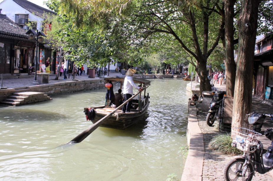 Wasserdorf Zhujiajiaobei bei Shanghai 