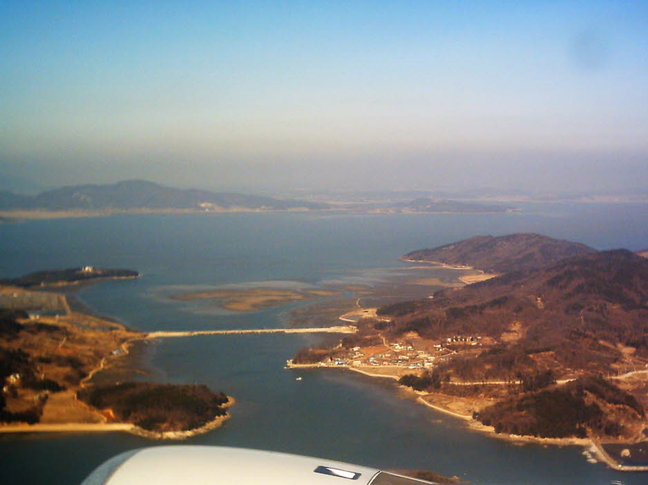 Abflug aus Korea