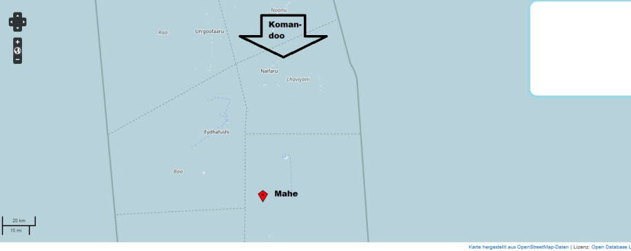 Komandoo ist eine der bewohnten Inseln der Verwaltungsabteilung des Shaviyani-Atolls und geografisch Teil des Nord-Miladhummadulhu-Atolls auf den Malediven.k