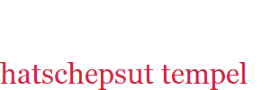 hatschepsut tempel 