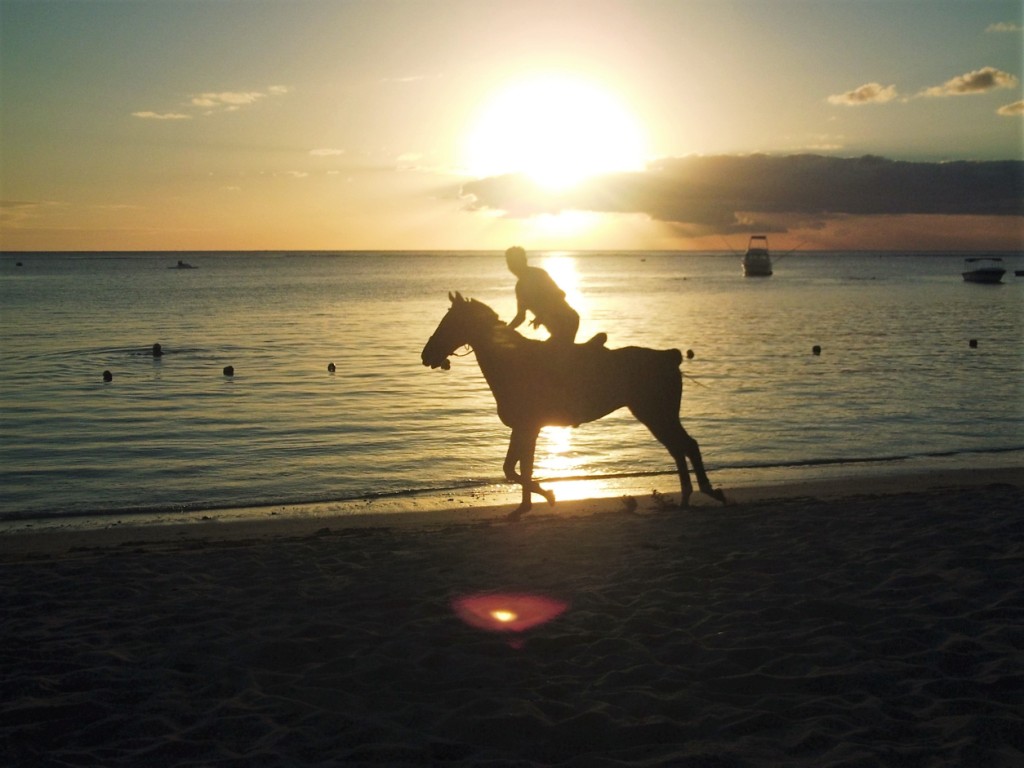 Am Strand von Flic en Flac